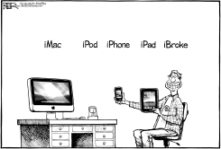 LIVING THE ILIFE  by Nate Beeler