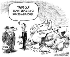 SERIEDAD PARA LA REFORMA BANCARIA by Adam Zyglis