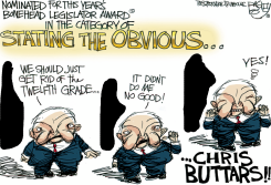 LOCAL BUTTARS RIDES AGAIN by Pat Bagley