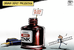 DEFICIT PROJECTION by Nate Beeler