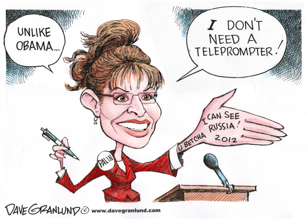  PALIN PALM NOTES by Dave Granlund