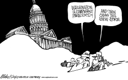 DC SNOW STORM  by Mike Keefe