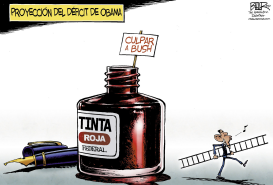 PROYECCION DEL DEFICIT  by Nate Beeler