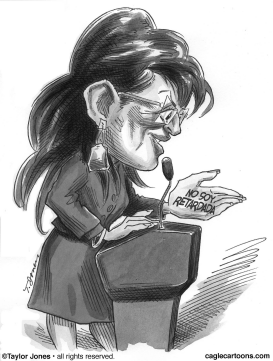 SARAH PALIN HABLA CON SU MANO by Taylor Jones