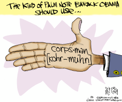 OBAMAS PALM NOTE by Gary McCoy