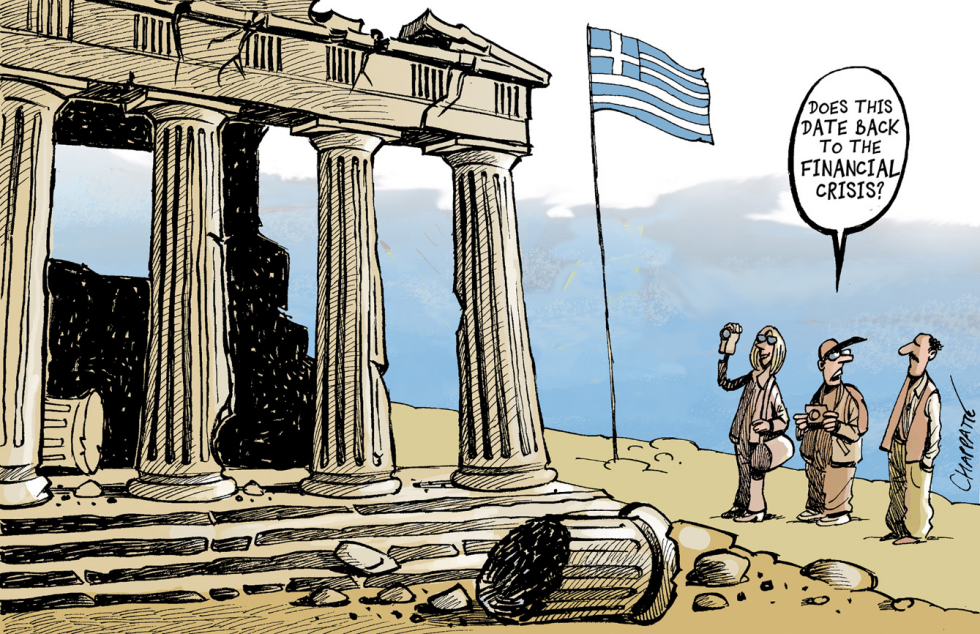  GREECE NEAR BANKRUPCY by Patrick Chappatte