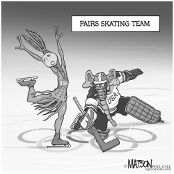 US PAIRS SKATING TEAM by RJ Matson