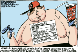 OBESE KIDS by David Fitzsimmons