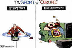 OLYMPIC CURLING by Nate Beeler