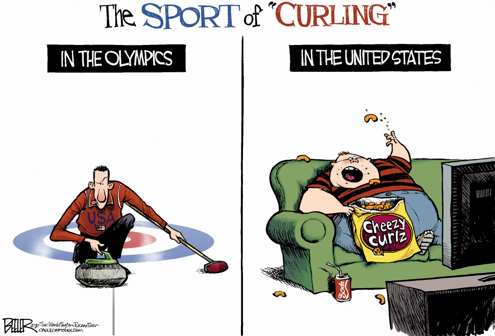  OLYMPIC CURLING by Nate Beeler