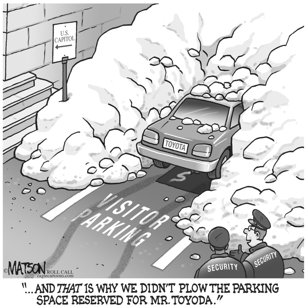  RESERVED PARKING FOR TOYOTA EXECUTIVES by RJ Matson