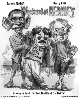 OBAMA AND REID - WEEKEND AT BERNIES by Taylor Jones