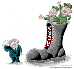 LULA Y LOS HERMANOS CASTRO  by Osmani Simanca