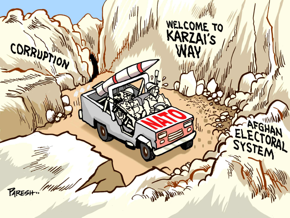  NATO AND KARZAI by Paresh Nath