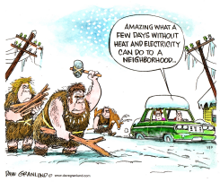 SNOWSTORMS AND POWER OUTAGES by Dave Granlund