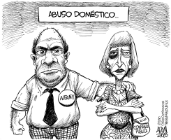 ESCANDALOS DE ABUSO DOMESTICO EN EL ESTADO DE NY by Adam Zyglis