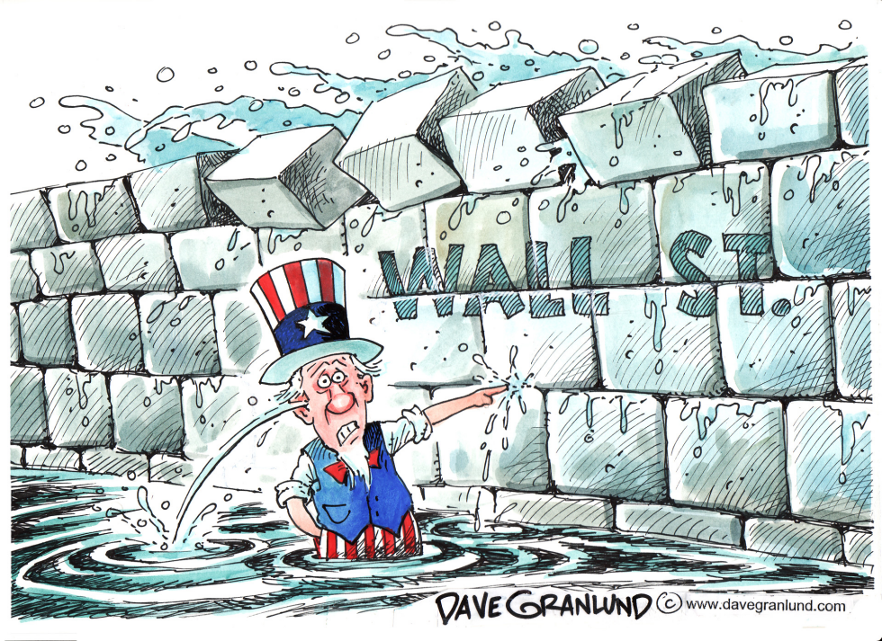  WALL STREET STORM by Dave Granlund