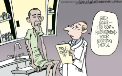 OBAMA CHECKUP by Mike Keefe