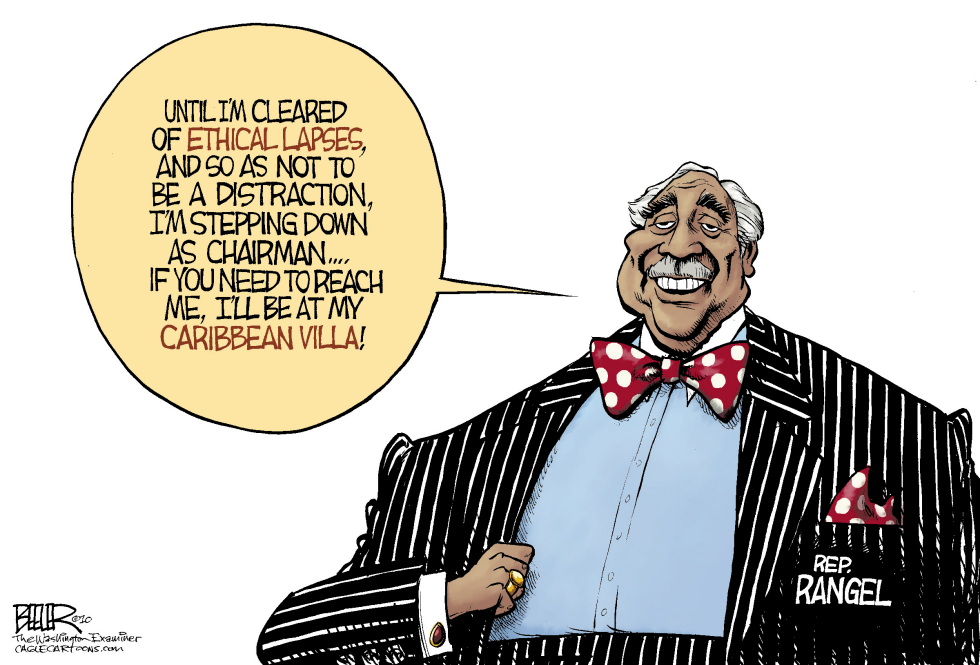  CHARLES RANGEL by Nate Beeler