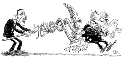 EL PLAN DE SALUD DE OBAMA MUERDE by Daryl Cagle