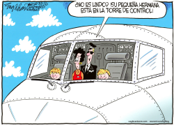 CHICOS CONTROLADORES DEL TRAFICO AEREO  by Bob Englehart