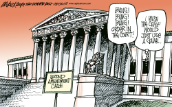 SECOND AMENDMENT CASE by Mike Keefe