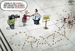 PENTAGON SHOOTING by Nate Beeler