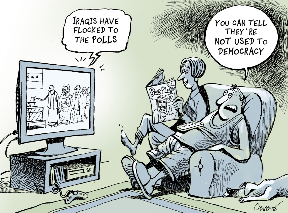  IRAQI ELECTIONS II by Patrick Chappatte