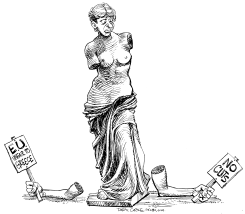 EU AND GREECE CRISIS by Daryl Cagle