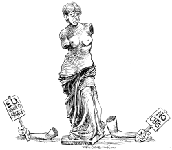 EU AND GREECE CRISIS by Daryl Cagle