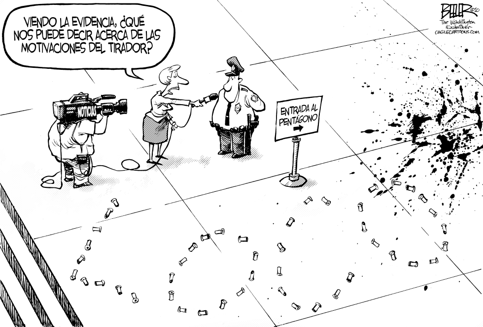  TIROTEO EN EL PENTAGONO by Nate Beeler