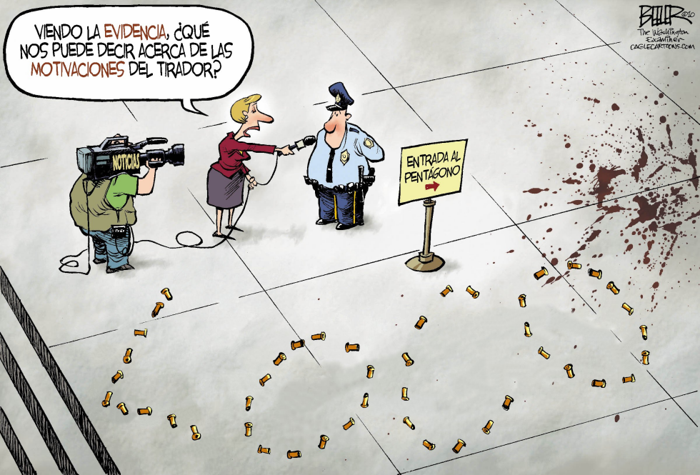  TIROTEO EN EL PENTAGONO  by Nate Beeler