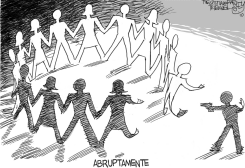 ABRUPTAMENTE UN TIRADOR EN EL PENTAGONO by Pat Bagley