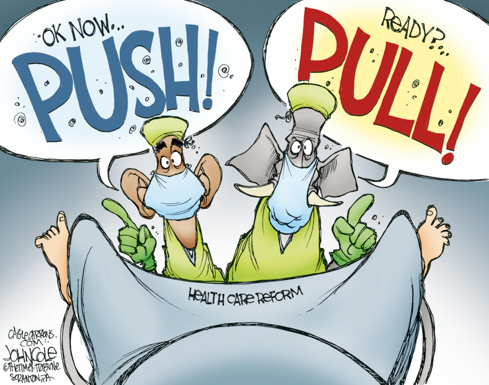  OBAMA REFORM PUSH by John Cole