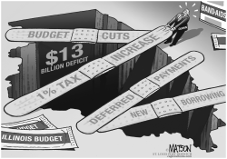 LOCAL IL-BUDGET DEFICIT BAND-AIDS by RJ Matson