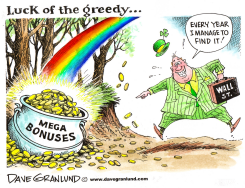 WALL STREET POT OF GOLD by Dave Granlund