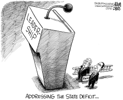 NY LEADERSHIP DEFICIT by Adam Zyglis