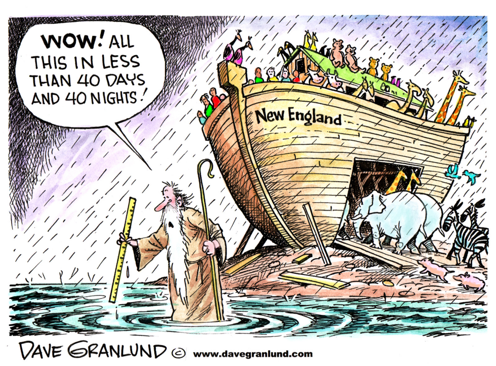  NEW ENGLAND FLOODING by Dave Granlund