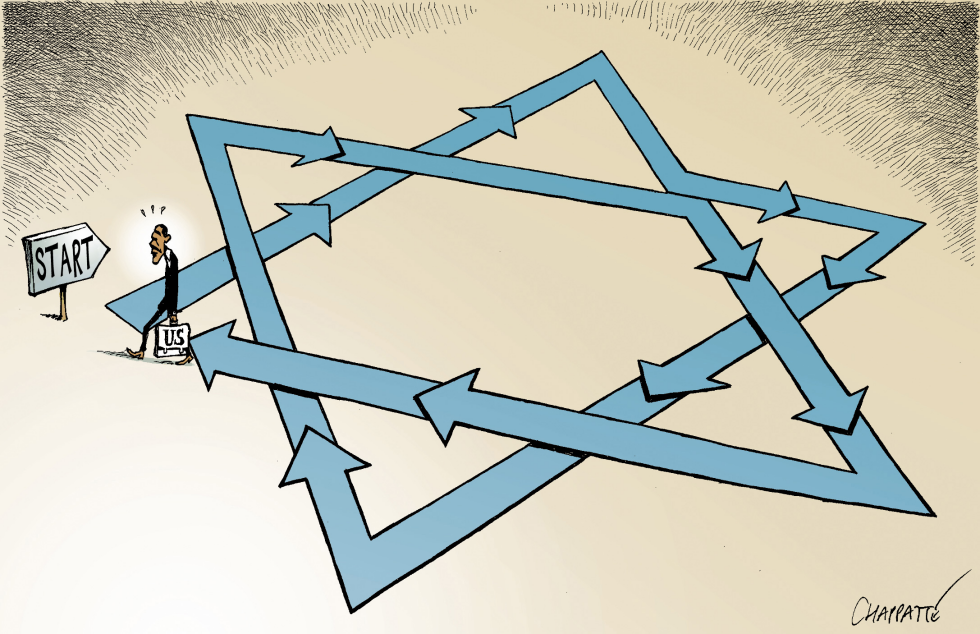  OBAMA AND THE MIDDLE EAST by Patrick Chappatte