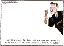 CHIEF JUSTICE JOHN ROBERTS  by Bob Englehart