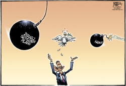 THE ISRAEL PEACE DOVE by Nate Beeler