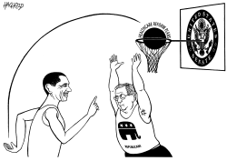 OBAMAS HAT-TRICK by Rainer Hachfeld