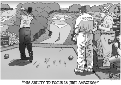 TIGER WOODS RETURNS TO GOLF by RJ Matson