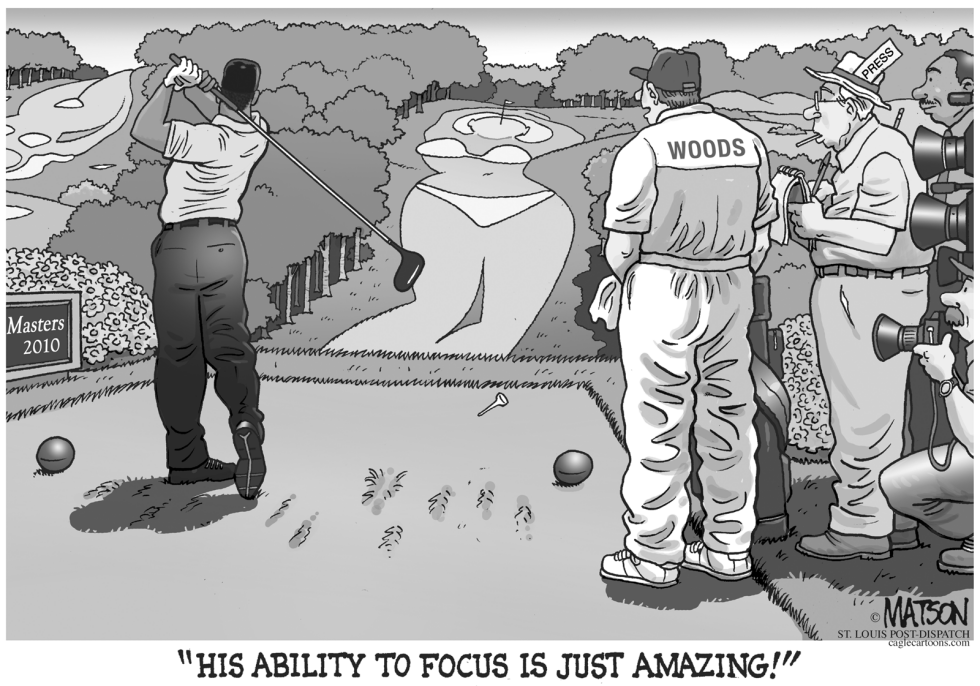  TIGER WOODS RETURNS TO GOLF by RJ Matson