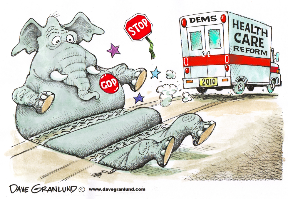  HEALTH CARE BILL PASSES by Dave Granlund