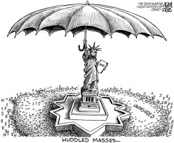 HUDDLED MASSES by Adam Zyglis