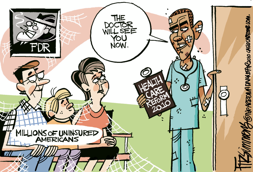  HEALTHCARE REFORM PASSES by David Fitzsimmons