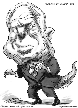 MCCAIN- IS-SAURUS REX by Taylor Jones