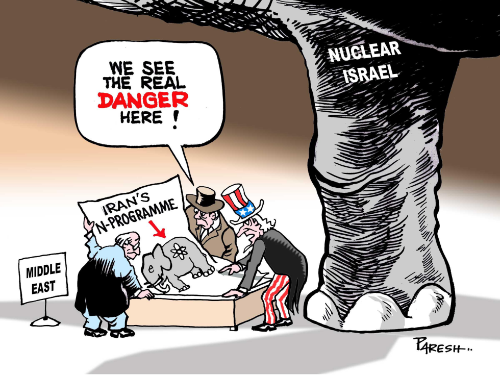  ELEPHANT IN MIDEAST ROOM by Paresh Nath