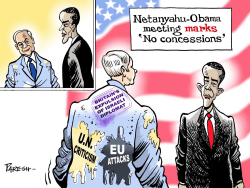 BIBI, OBAMA MEET by Paresh Nath